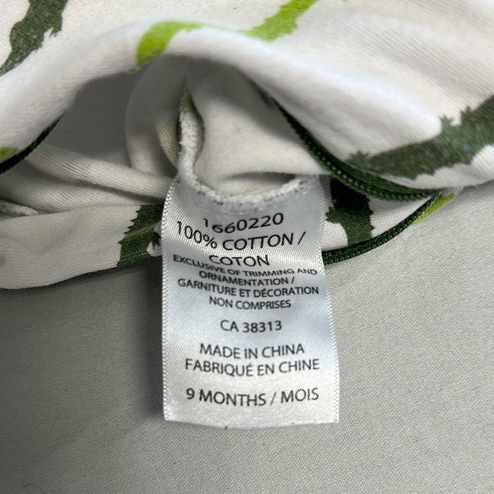 Tuffy Alligator Print Baby Onesie with Zipper - Picture 3 of 3